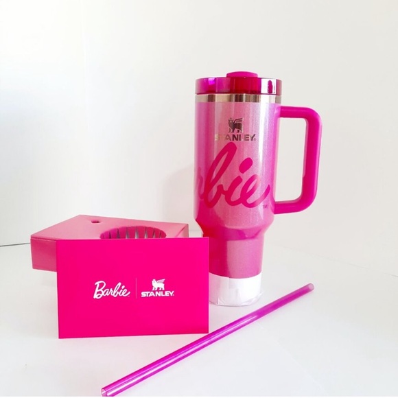 NWT Barbie x Stanley Tumbler Barbie 40oz Quencher Limited Edition NEW IN BOX - Picture 8 of 8